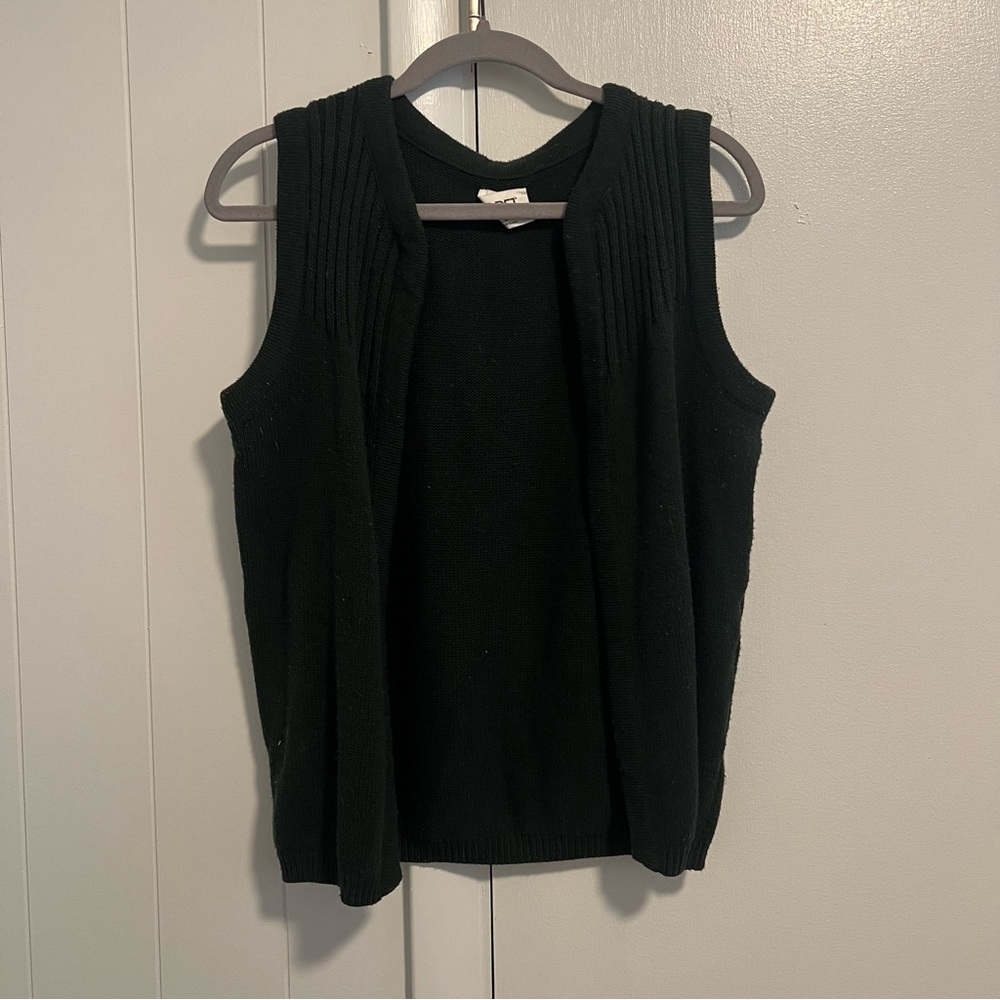 Knitted Black Vest